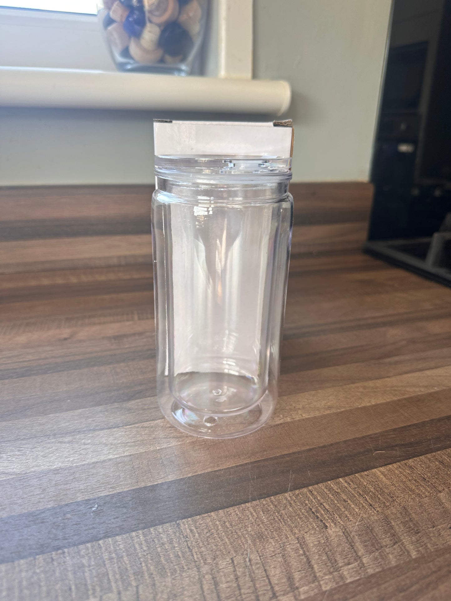 16oz Acrylic Snow Globe Tumbler