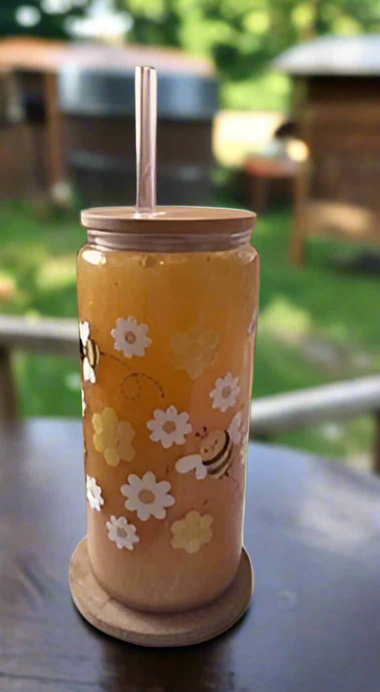 Pre-made Honey Snow globe Tumbler (Fast flow)