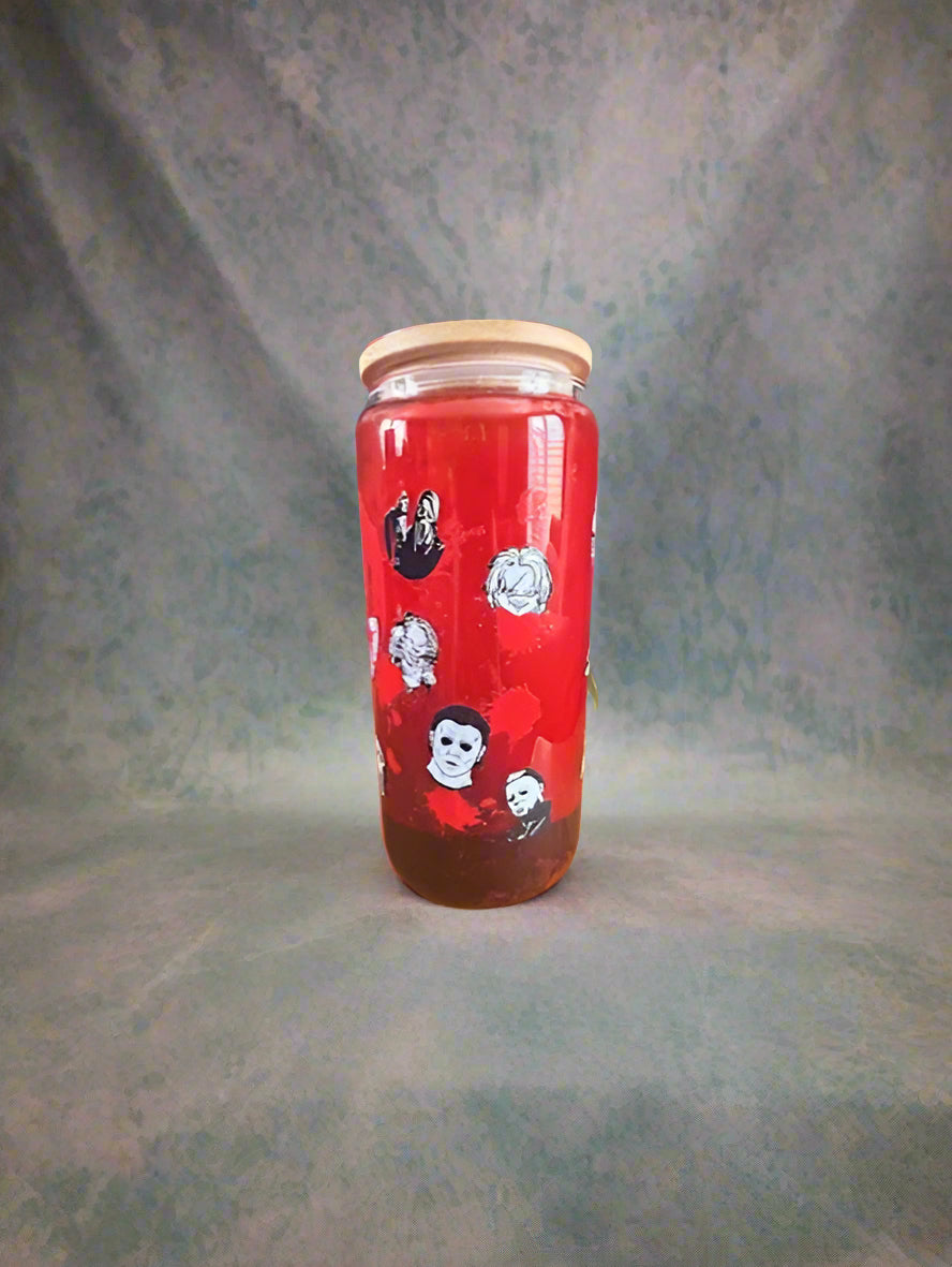 Pre-Made Chucky Drip Style 16 oz Tumbler (Glass)